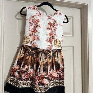 Floral and Patterned Kids Dress